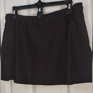 Plus Size Croft & Barrow Black Swim Skirt
